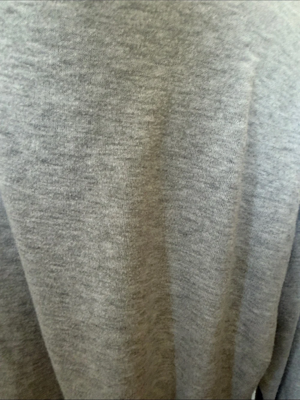 ALO Yoga Soho Heather Gray Pullover with White Logo, Small